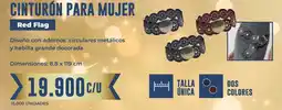 Tiendas D1 Red flag cinturón para mujer oferta