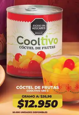 Tiendas D1 Cóctel de frutas cooltivo oferta