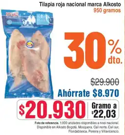 Alkosto Alkosto tilapia roja nacional marca oferta