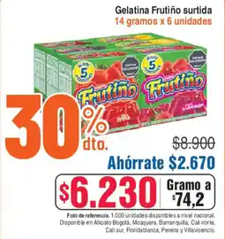 Alkosto Gelatina frutiño surtida oferta