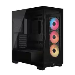 Falabella Chassis Mid Tower 3500X RSR Negro Con Ventiladores RS120-R Para Flujo De Aire Eficiente oferta