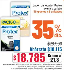 Alkosto Protex jabón de tocador avena o carbón oferta