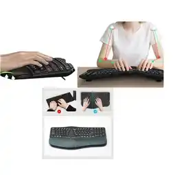 Falabella COMBO INALAMBRICO ERGONOMICO DE TECLADO + MOUSE oferta