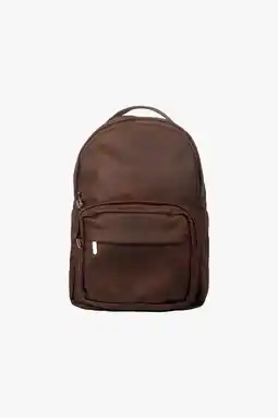 Falabella Mochila M30 de Cuero Vegano Chocolate oferta