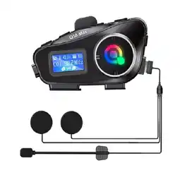 Falabella Intercomunicador Para Moto Q58 Rgb Musica Bluetooth 25 Horas oferta