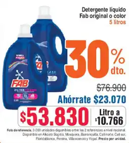 Alkosto Fab detergente líquido original o color oferta