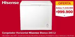 Makro Hisense congelador horizontal blanco oferta