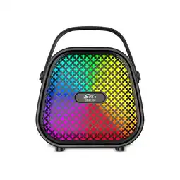 Falabella Parlante Inalámbrico Bluetooth Con Micrófono Rgb ZQS1338 Negro oferta