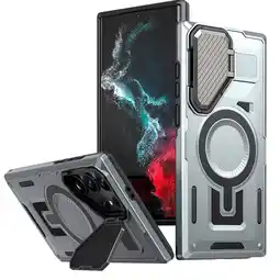 Falabella Estuche armo spartan magnetico compatible con Samsung S23 Ultra Gris oferta