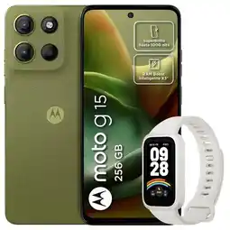 Falabella Celular Moto G15 256GB /4GB Vrd + Mi Band 9 Active Wht oferta