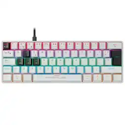 Falabella Teclado Gamer Mecánico BALLISTA61T Blanco Switch Rojo USB RGB oferta
