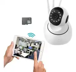 Falabella Q5 Cámara De Seguridad 360 Robótica Wifi Color Blanco + SD 32 GB oferta