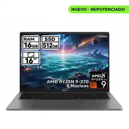 Falabella Portátil Vivobook S R9 270 Ram 16gb Ssd 512gb Lcd 16 Pulg Computador Portátil oferta