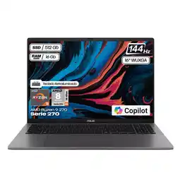 Falabella Portátil Vivobook S R9 270 Ram 16gb Ssd 512gb Lcd 16 Pulg Computador Portátil oferta