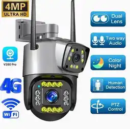 Falabella Camara IP Seguridad Doble Lente APP V380Pro oferta