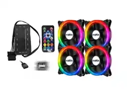Falabella Kit 4 Ventiladores Rgb Y Argb + Controlador MAGIC X4 oferta