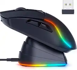 Falabella Mouse Gamer RisoPhy 3 Modos, 20000 DPI, Base Carga Magnetica oferta