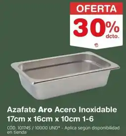 Makro Aro azafate acero inoxidable oferta