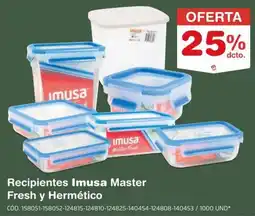 Makro Imusa recipientes master fresh y hermético oferta