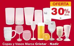 Makro Nadir copas y vasos marca cristar oferta