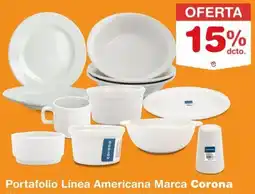 Makro Corona portafolio línea americana marca oferta