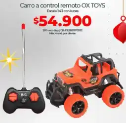 Olímpica Ox toys carro a control remoto oferta