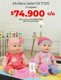Olímpica Ox toys muñeca bebé oferta