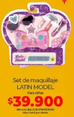 Olímpica Latin model set de maquillaje oferta