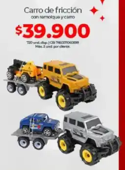 Olímpica Carro de fricción con remolque y carro oferta