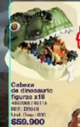 Olímpica Cabeza de dinosaurio figuras oferta