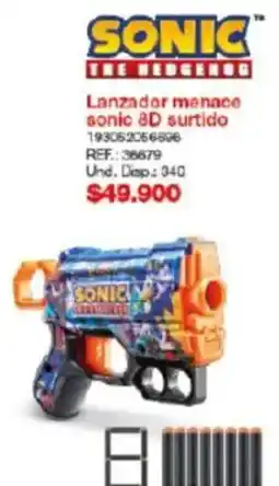 Olímpica Lanzador menace sonic 8D surtido oferta