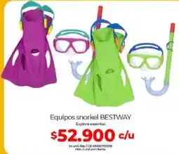 Olímpica Bestway equipos snorkel oferta
