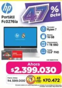 Alkomprar Hp Portátil Fc0276la oferta