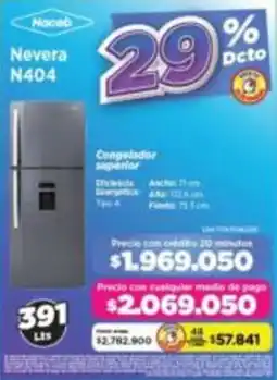 Alkomprar Hoceb nevera n404 congelador saperfor oferta