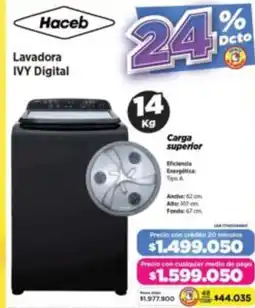 Alkomprar Haceb lavadora ivy digital oferta