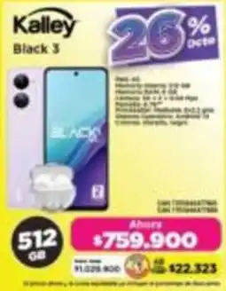 Alkomprar Kalley black 3 oferta