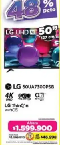 Alkomprar LG smart tv 50" oferta