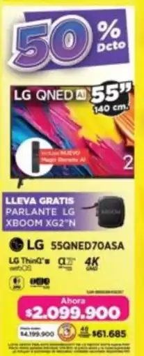 Alkomprar LG smart tv 55" oferta