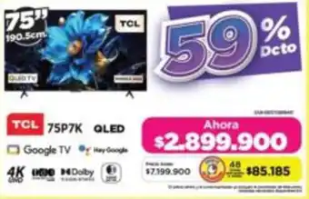 Tcl smart tv 75"
