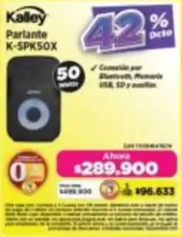 Alkomprar Kalley parlante K-SPK50X oferta
