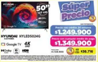 Hyundai smart tv 50"