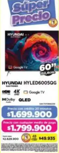 Alkomprar Hyundai smart tv 60" oferta