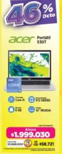 Alkomprar Acer portátil 530T oferta