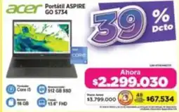 Alkomprar Acer portátil aspire Go 5734 oferta