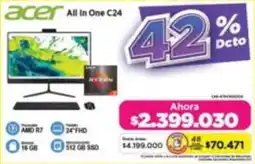 Alkomprar Acer all in one C24 oferta
