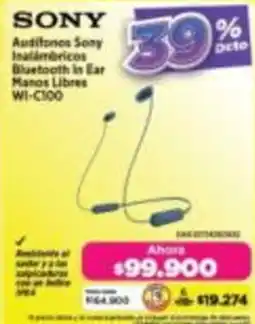 Alkomprar Sony audifonos inalámbricos bluetooth in ear manos libres oferta