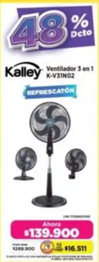 Alkomprar Kalley ventilador 3 en 1 K-V31N02 oferta