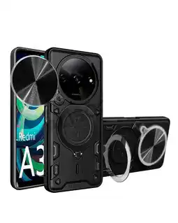 Falabella Estuche Proteccion Camara Con Soporte Para Xiaomi Redmi A3 Negro oferta