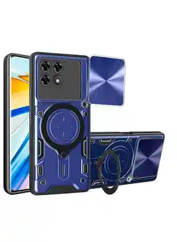 Falabella Estuche Proteccion Camara Con Soporte Para Xiaomi Poco F6 Pro Azul oferta