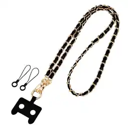 Falabella Cordon Universal Celular Phone Yard Estilo Trenzado Negro oferta